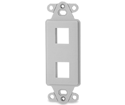 Signamax - 2-Port Decora Style Keystone Adapter, White