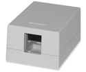 1-Port Surface Mount Multimedia Box, White